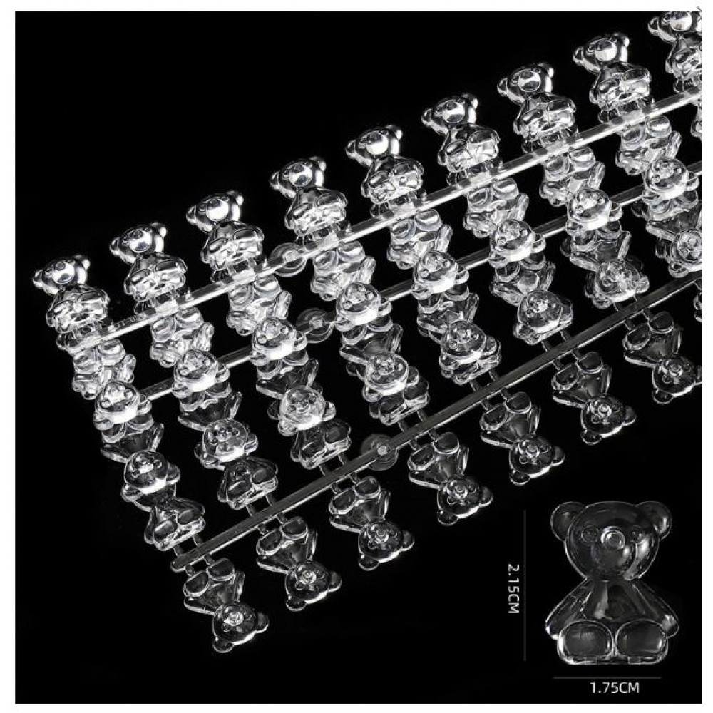 J.K Display Tips Glass Effect - Teddy Bears (070171)