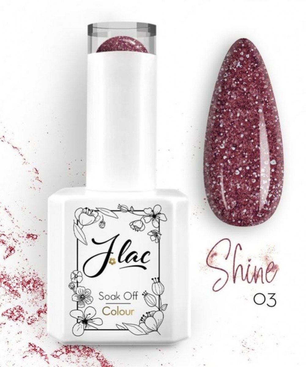 Jlac Ημιμόνιμο Βερνίκι Νυχιών – Shine 03 ,15ml