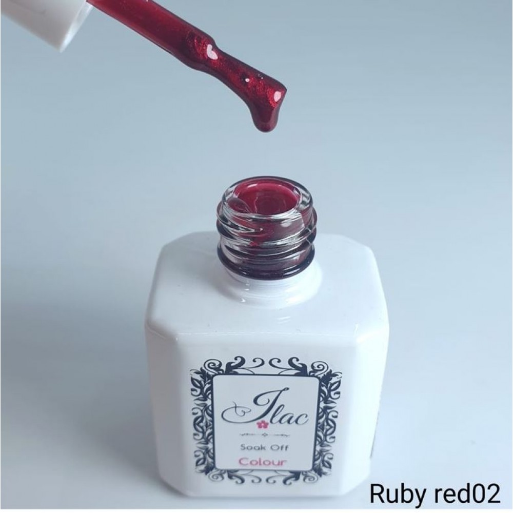 Jlac Ημιμόνιμο Βερνίκι Ruby Red 02