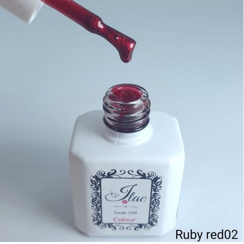 Jlac Ημιμόνιμο Βερνίκι Ruby Red 02
