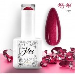 Jlac Ημιμόνιμο Βερνίκι Ruby Red 02