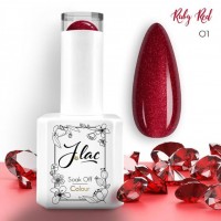 Jlac Ημιμόνιμο Βερνίκι Ruby Red 01