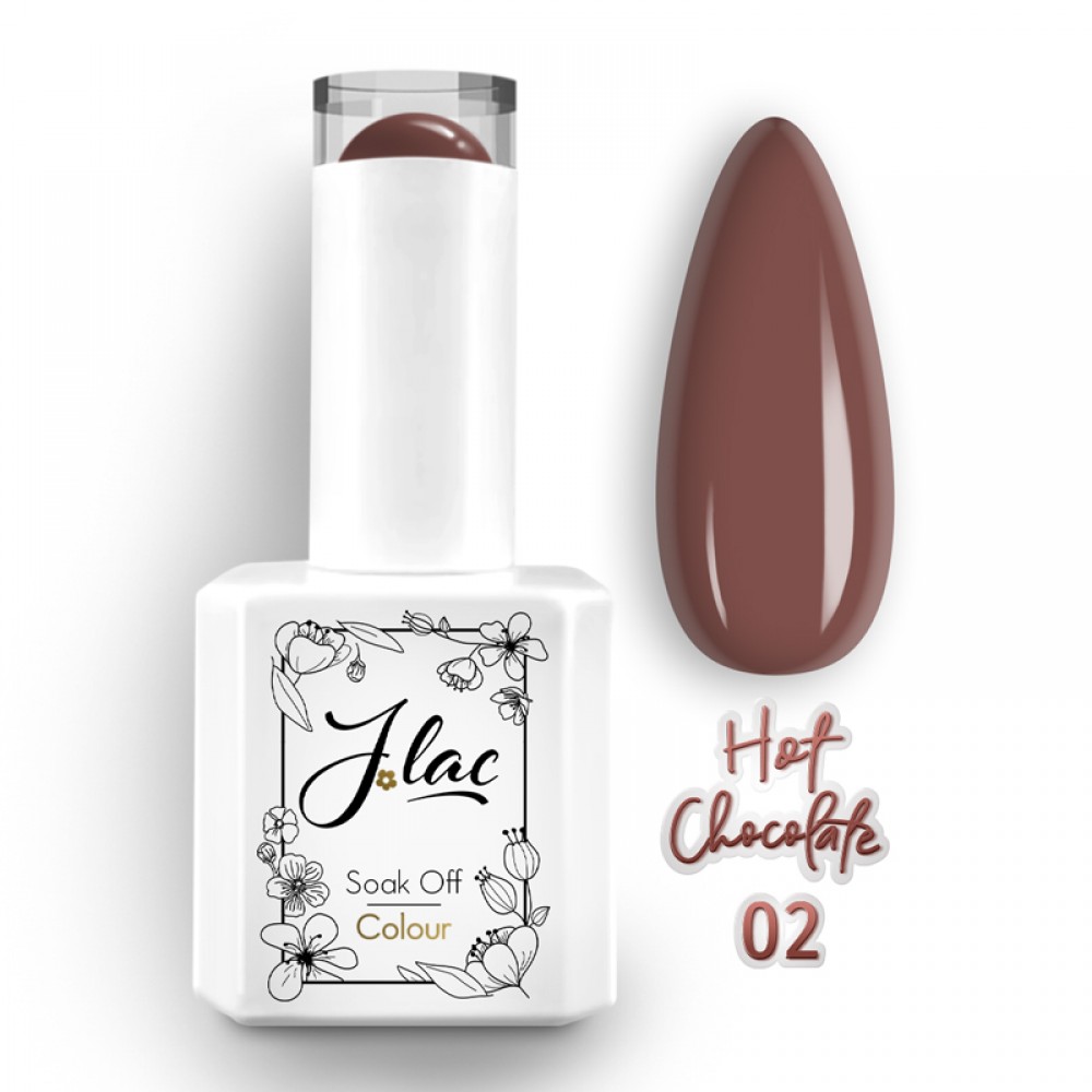Jlac Ημιμόνιμο Βερνίκι Hot Chocolate 02 Jlac Ημιμόνιμο Βερνίκι Hot Chocolate 02