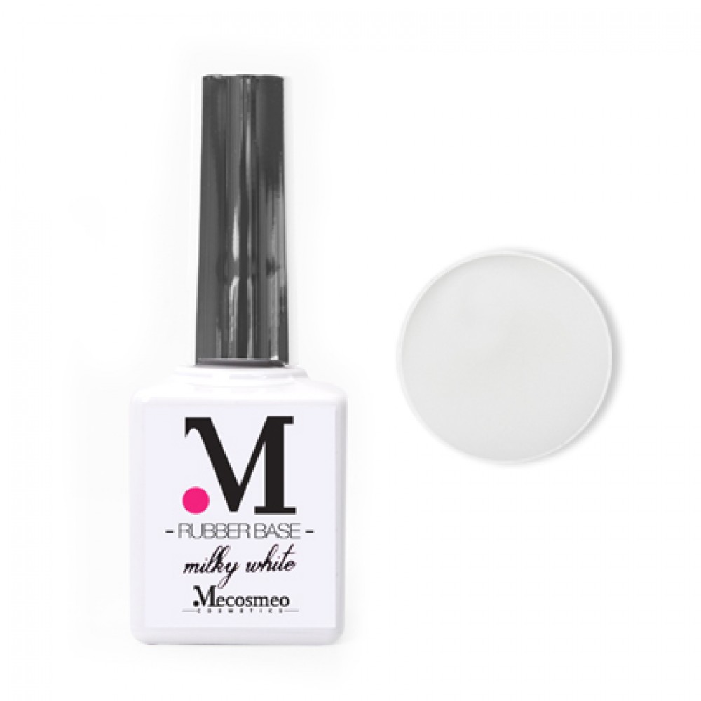 Mecosmeo Rubber Base Milky White Gel ,15ml