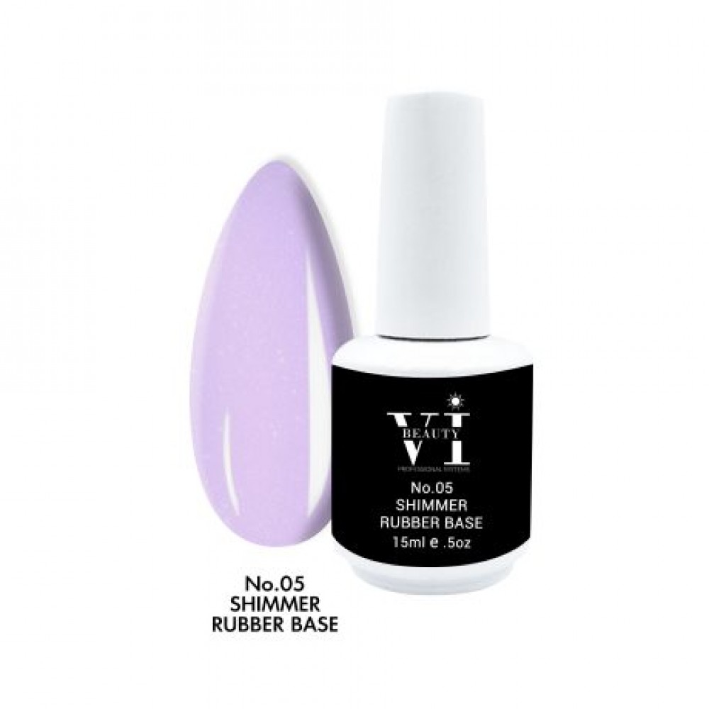 Mixcoco Rubber Base Shimmer Light Purple 15ml