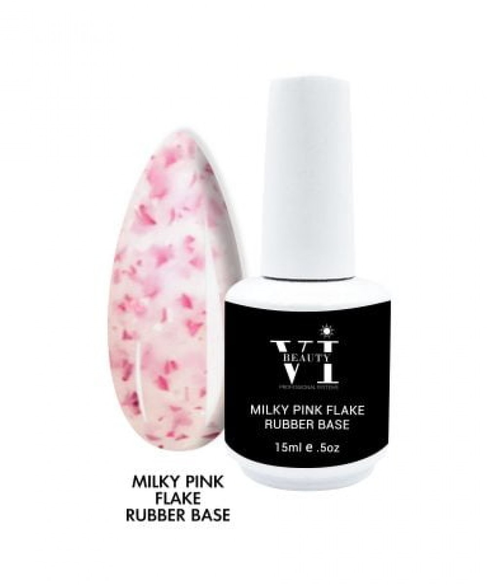 Mixcoco Rubber Base Milky Pink Flake 15ml