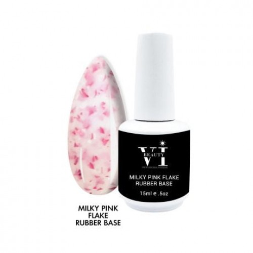 Mixcoco Rubber Base Milky Pink Flake 15ml