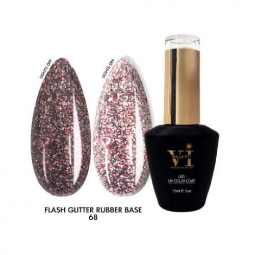 Mixcoco Disco Flash Glitter Rubber Base 68 15ml