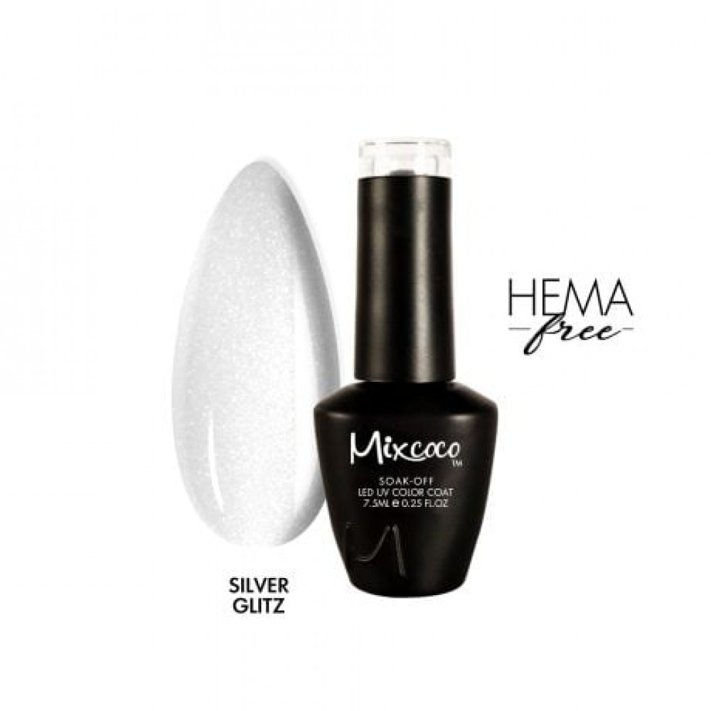 Mixcoco Silver Glitz Ημιμόνιμο Βερνίκι 7.5ml Mixcoco Silver Glitz Ημιμόνιμο Βερνίκι 7.5ml