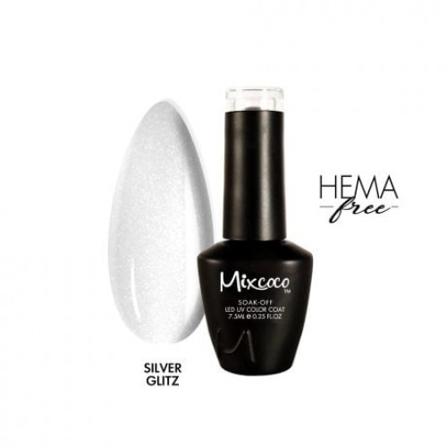 Mixcoco Silver Glitz Ημιμόνιμο Βερνίκι 7.5ml