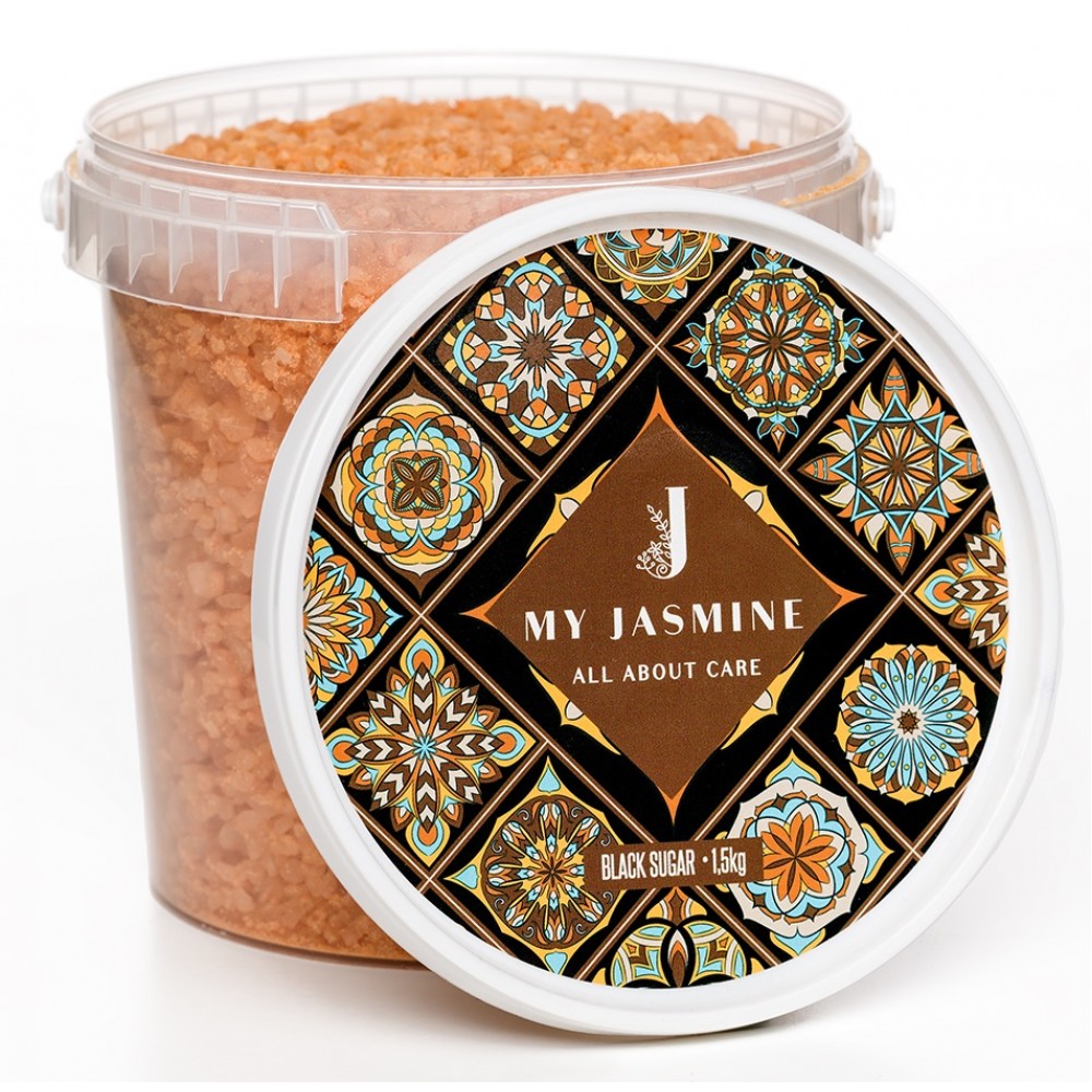 My Jasmine Άλατα Μπάνιου Και Πεντικιούρ Black Sugar 1.5Kg