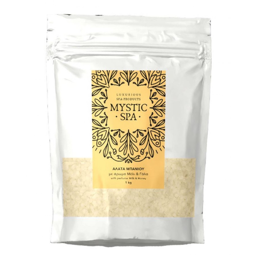 Mystic Spa Άλατα Μπάνιου Μέλι Και Γάλα, 1000gr