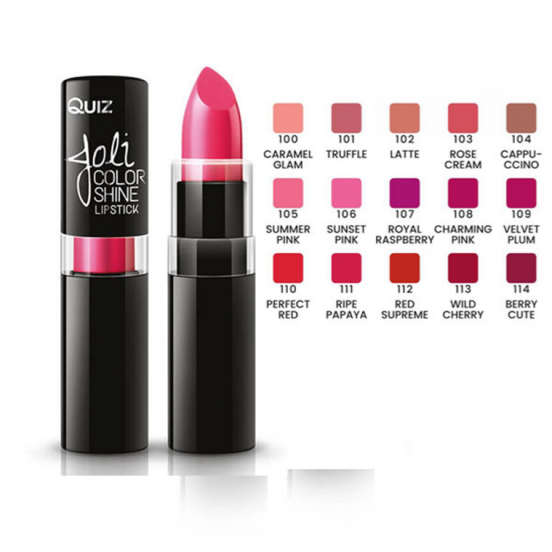 Quiz Joli Shine Long Lasting Lipstick