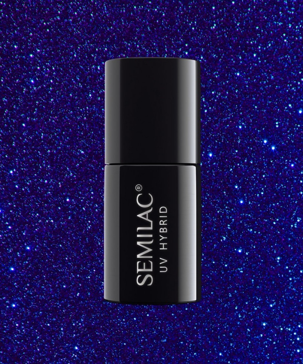Semilac Ημιμόνιμο Βερνίκι Νυχιών 087 Glitter Indigo 7ml