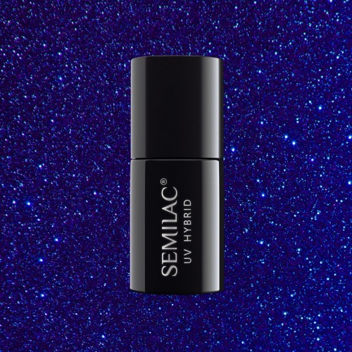 Semilac Ημιμόνιμο Βερνίκι Νυχιών 087 Glitter Indigo 7ml