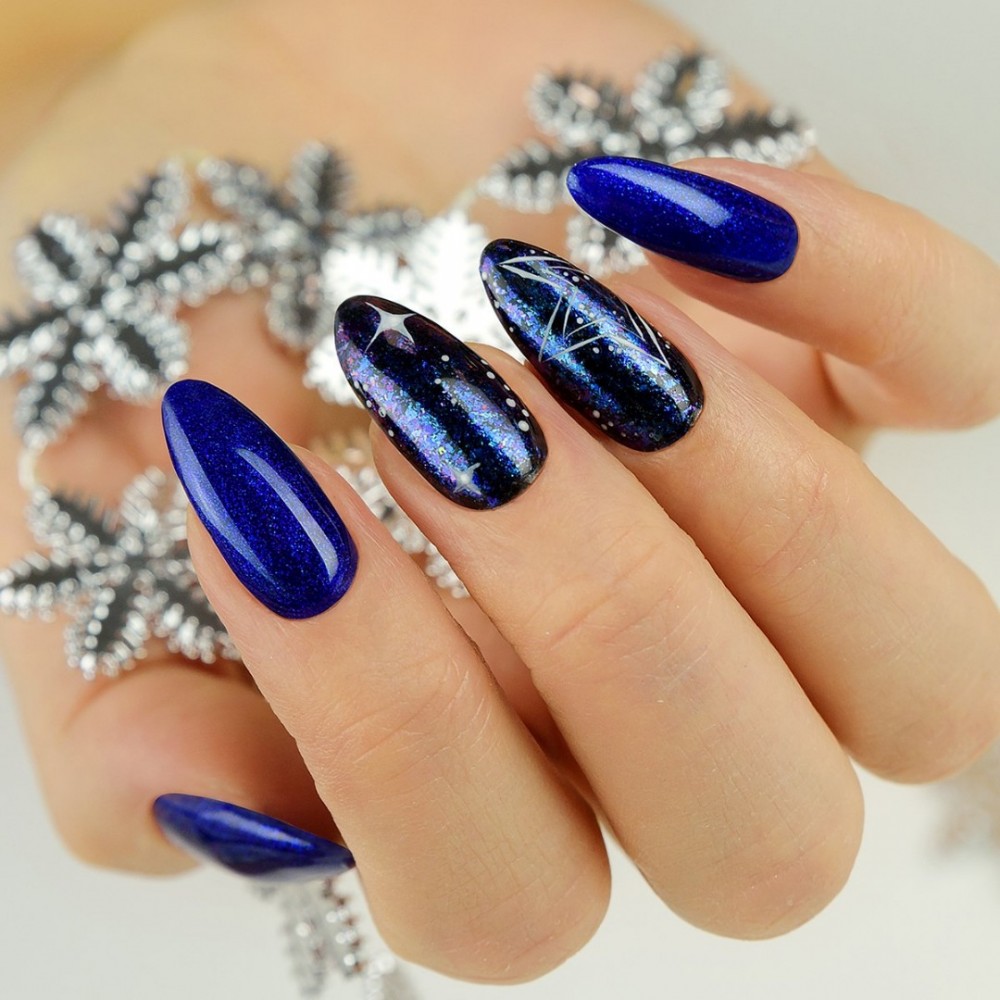 Semilac Ημιμόνιμο Βερνίκι Νυχιών 087 Glitter Indigo 7ml
