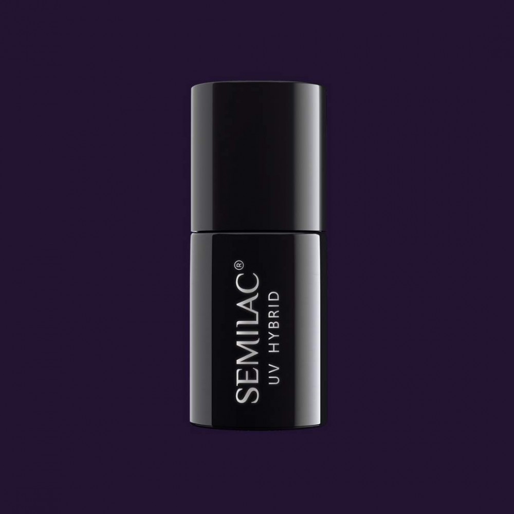 Semilac Ημιμόνιμο Βερνίκι Νυχιών 100 Black Purple 7ml *