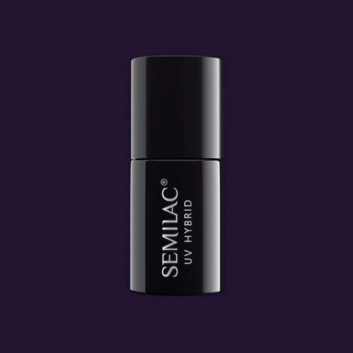 Semilac Ημιμόνιμο Βερνίκι Νυχιών 100 Black Purple 7ml