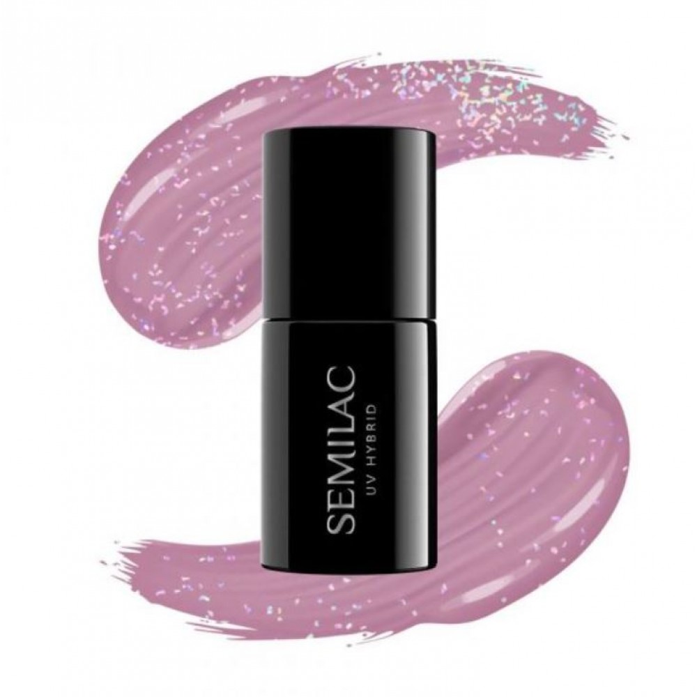 Semilac Ημιμόνιμο Βερνίκι Νυχιών Shimmer 319 Dust Pink 7ml