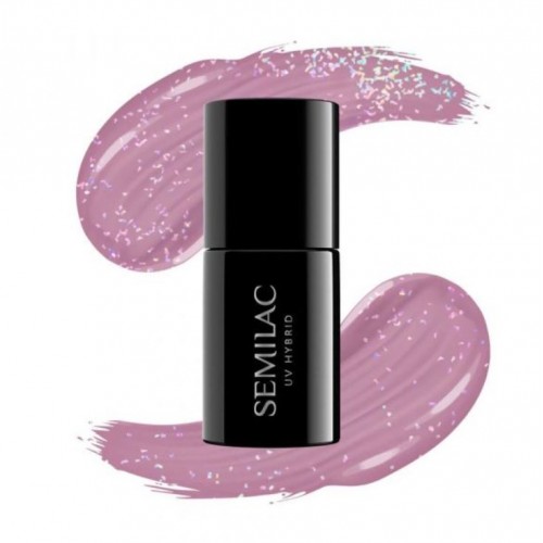 Semilac Ημιμόνιμο Βερνίκι Νυχιών Shimmer 319 Dust Pink 7ml