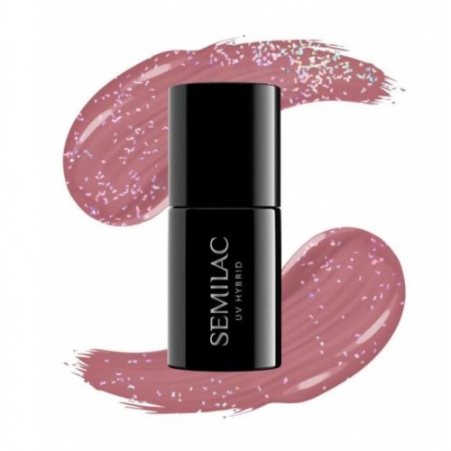 Semilac Ημιμόνιμο Βερνίκι Νυχιών Shimmer 321 Dust Caramel 7ml