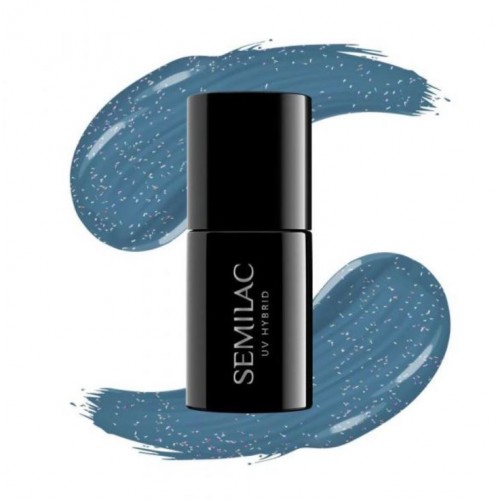 Semilac Ημιμόνιμο Βερνίκι Νυχιών Shimmer 324 Sea Blue Shimmer 7ml*