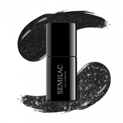 Semilac Ημιμόνιμο Βερνίκι Νυχιών 394 Sparkling Midnight Date 7ml