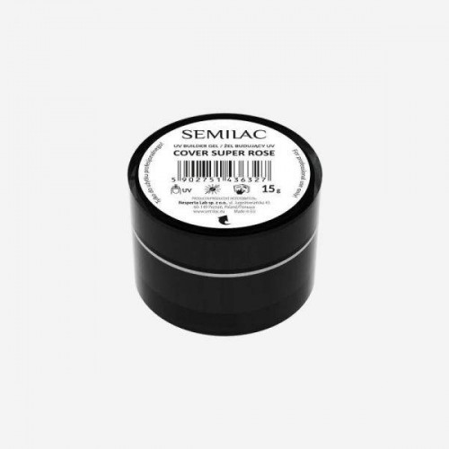 Semilac Gel Χτισίματος Builder Gel Cover Super Rose 15ml