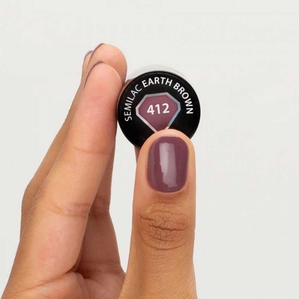 Semilac Ημιμόνιμο Βερνίκι Νυχιών 412 Earth Brown 7ml Semilac Ημιμόνιμο Βερνίκι Νυχιών 412 Earth Brown 7ml
