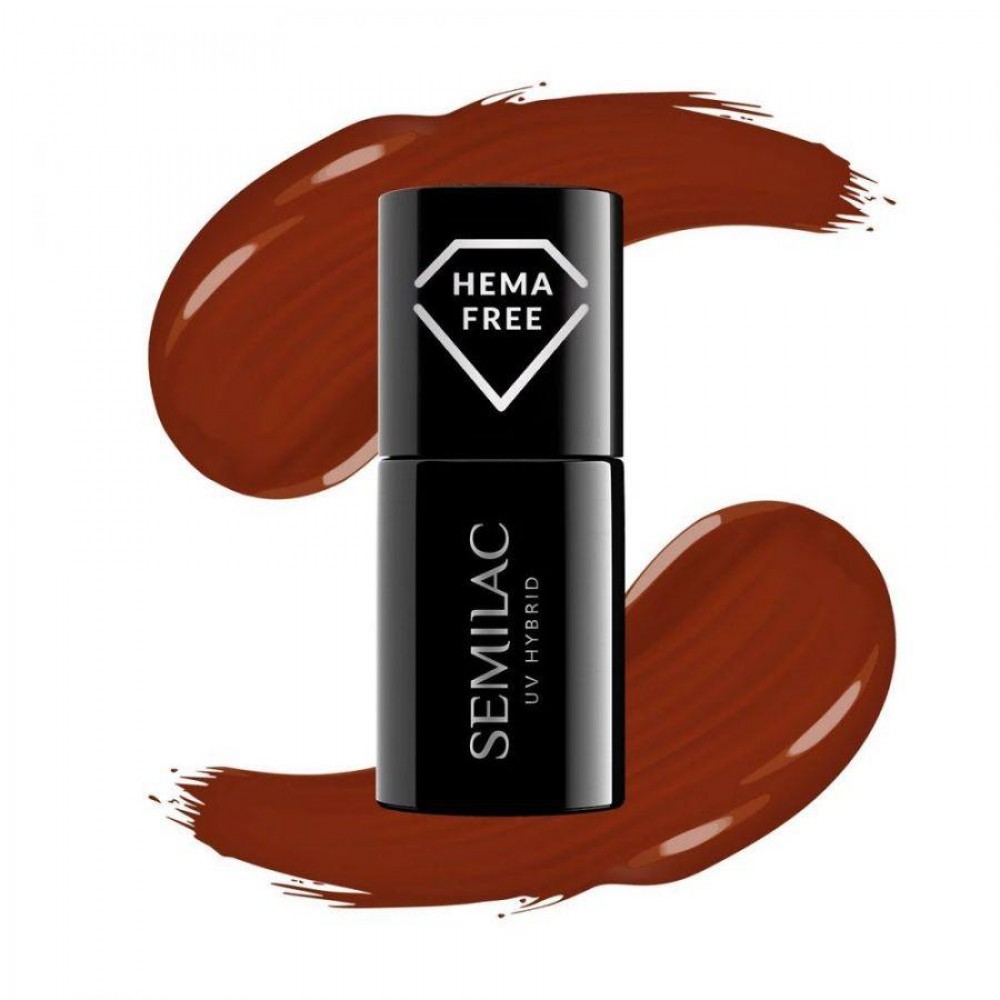 Semilac Ημιμόνιμο Βερνίκι Νυχιών 418 Red Hot Beach 7ml