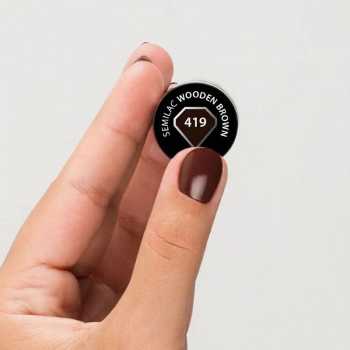Semilac Ημιμόνιμο Βερνίκι Νυχιών 419 Wooden Brown 7ml *