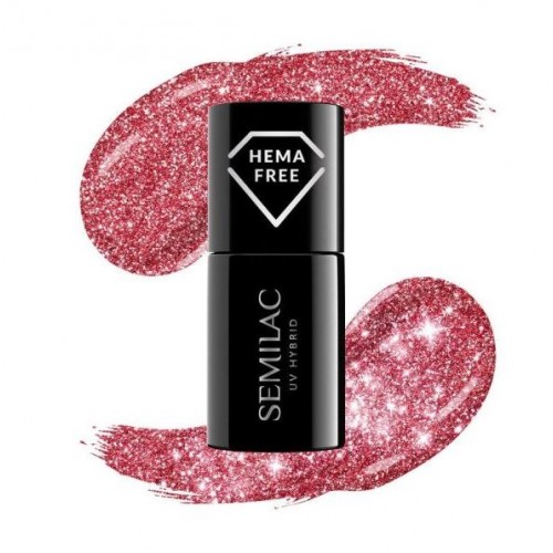 Semilac Ημιμόνιμο Βερνίκι Νυχιών 457 Glamorous Red, 7ml