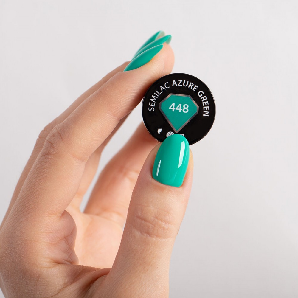 Semilac Ημιμόνιμο Βερνίκι Νυχιών 448 Azure Green, 7ml Semilac Ημιμόνιμο Βερνίκι Νυχιών 448 Azure Green, 7ml