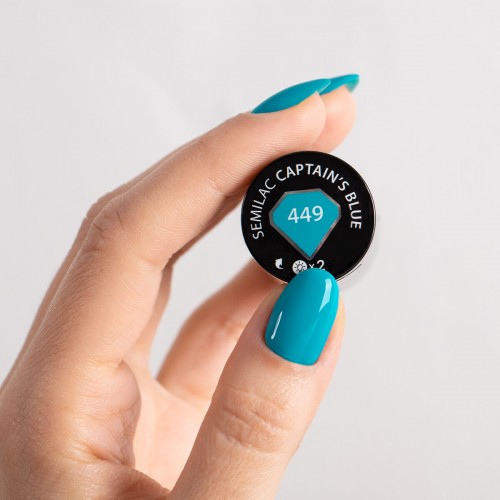 Semilac Ημιμόνιμο Βερνίκι Νυχιών 449 Captain’s Blue, 7ml