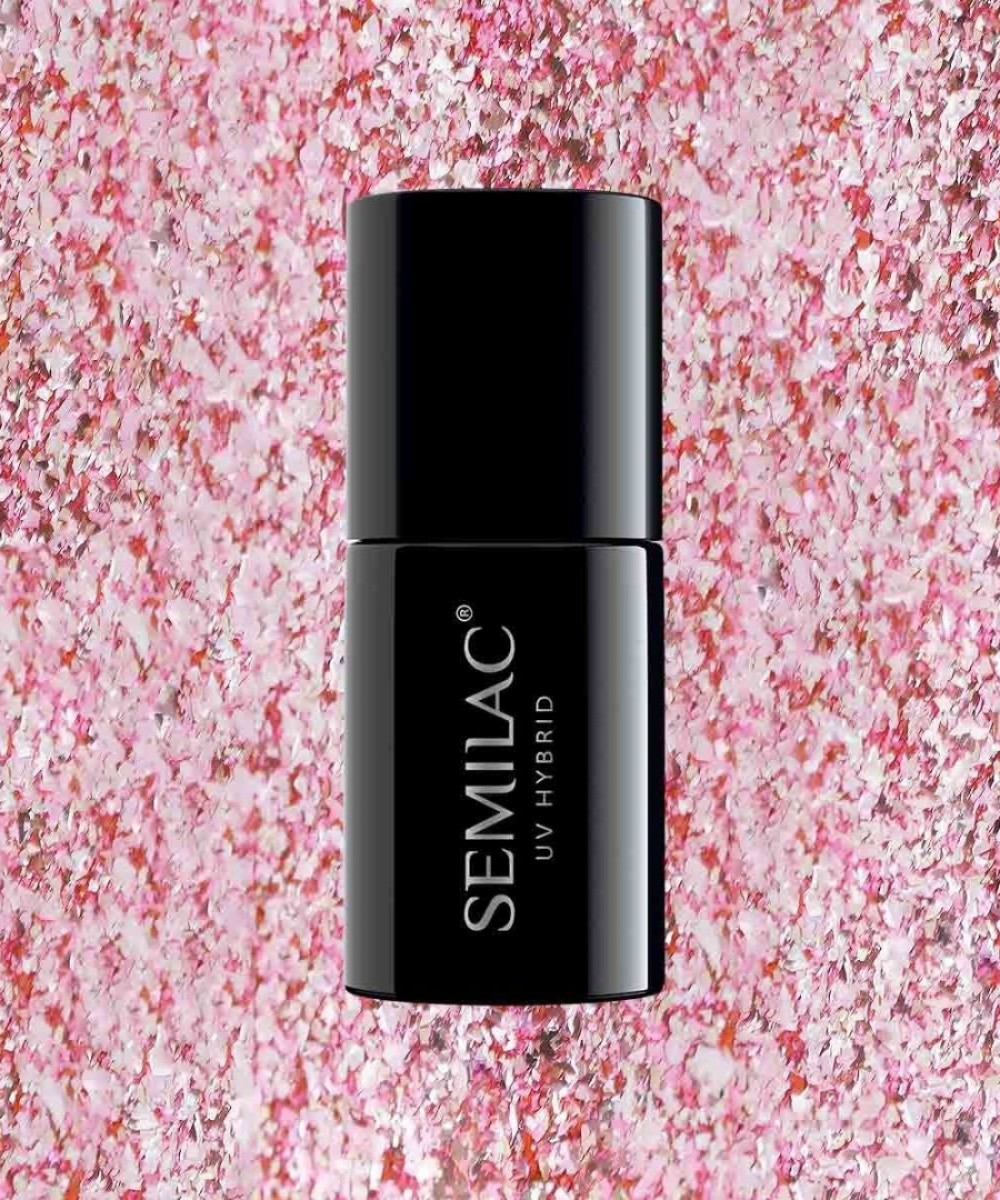 Semilac Ημιμόνιμο Βερνίκι Νυχιών 295 Peach Pink Shimmer 7ml