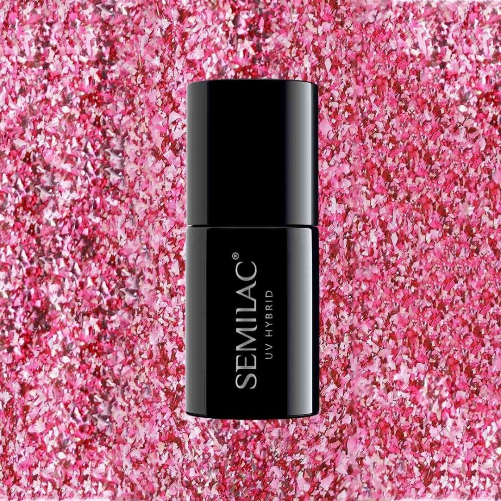 Semilac Ημιμόνιμο Βερνίκι Νυχιών 296 Intense Pink Shimmer 7ml*