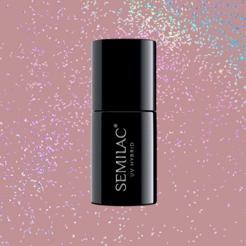Semilac Ημιμόνιμο Βερνίκι Νυχιών Shimmer 320 Dust Beige 7ml