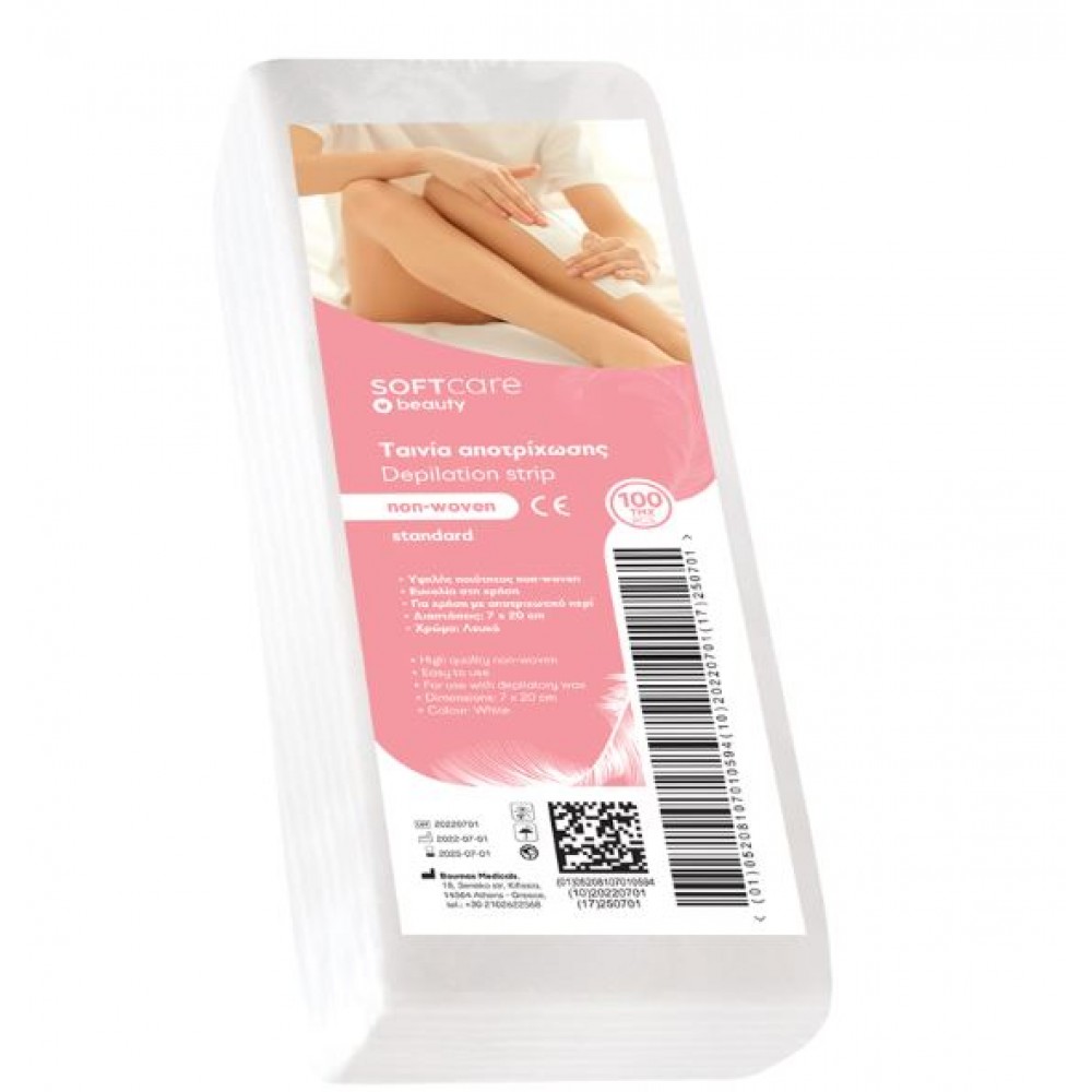 Sof Ταινίες Αποτρίχωσης 100 Τμχ Non Woven Standard (117.510)