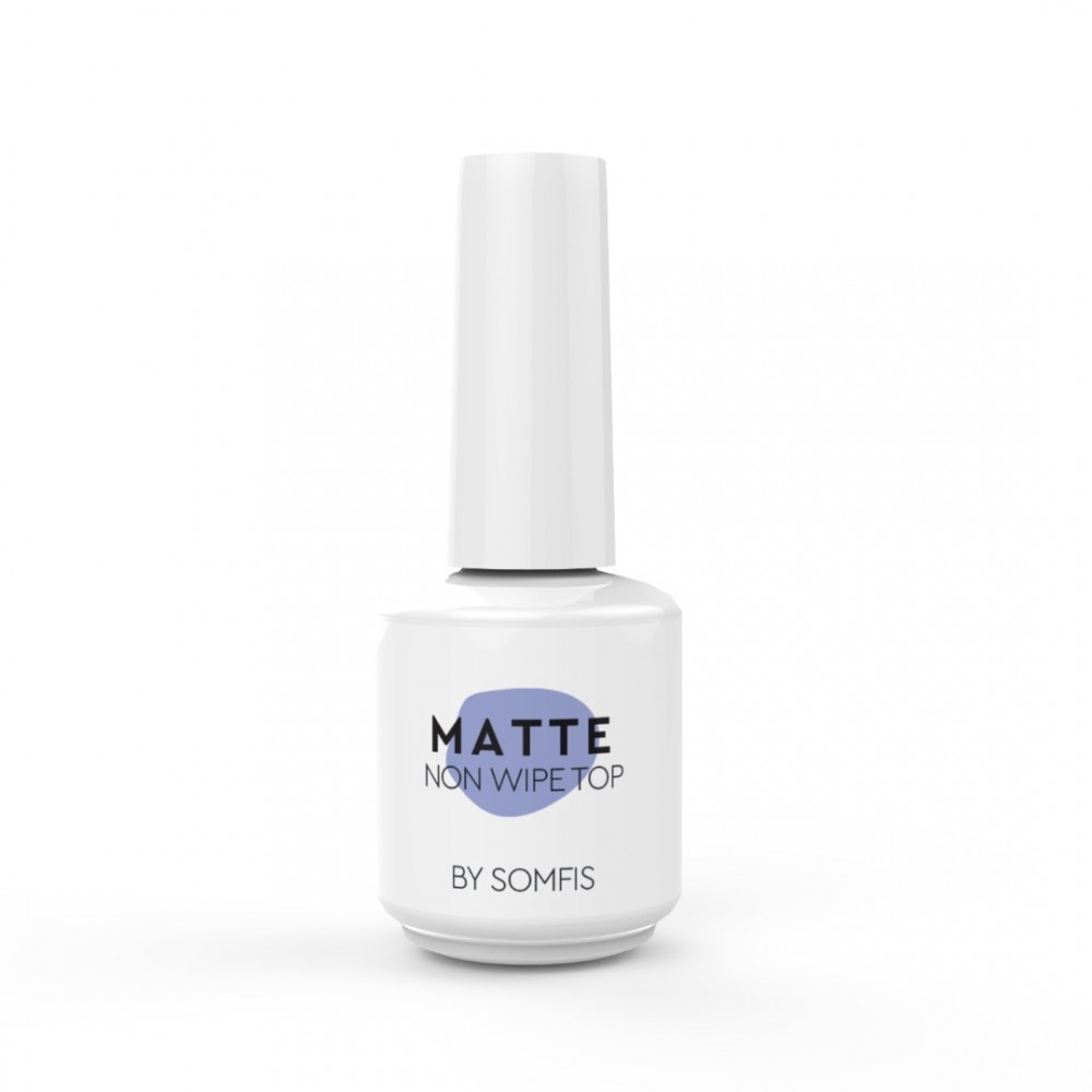 Somfis Top Για Ημιμόνιμο Bερνίκι Matte No Wipe Top Velvet By ,15ml