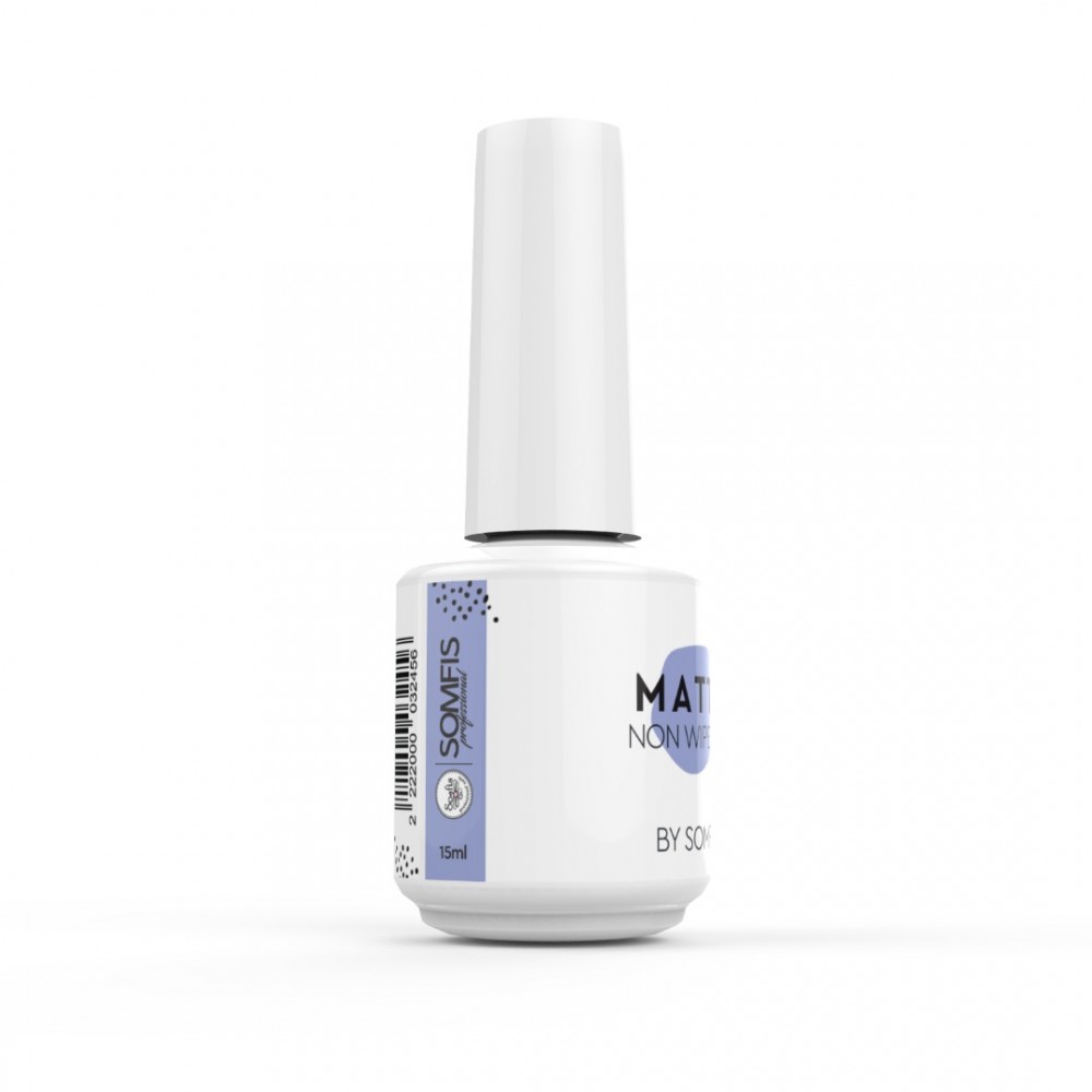 Somfis Top Για Ημιμόνιμο Bερνίκι Matte No Wipe Top Velvet By ,15ml