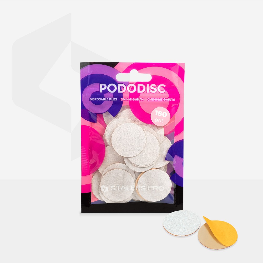 St Staleks Pro Ανταλλακτικά Αυτοκόλλητα Pads Pododisc Expert L 180 Grit 25 mm (PDF-25-180W), 50τμχ St Staleks Pro Ανταλλακτικά Αυτοκόλλητα Pads Pododisc Expert L 180 Grit 25 mm (PDF-25-180W), 50τμχ