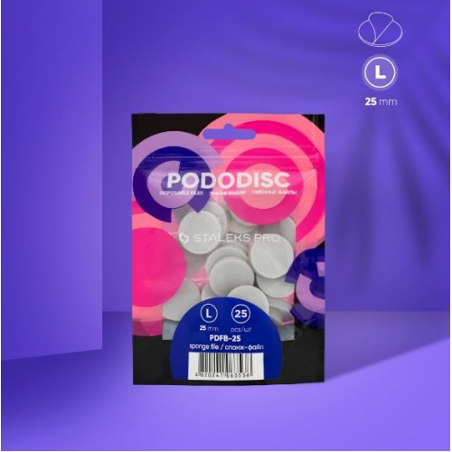 St Staleks Pro Αυτοκόλλητα Ανταλλακτικά Sponges (Buffer) Expert Pododisc L 25mm (PDFB-25), 25τμχ