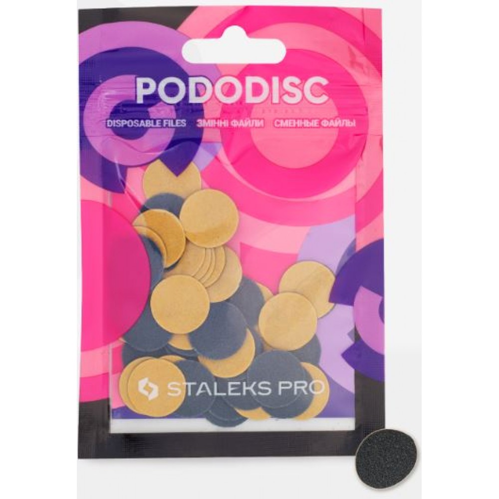Ανταλλακτικοί Δίσκοι Πεντικιούρ Staleks Refill Pads For Pedicure (PODODISC) S 15mm, 100 GRIT, 50Τμχ.