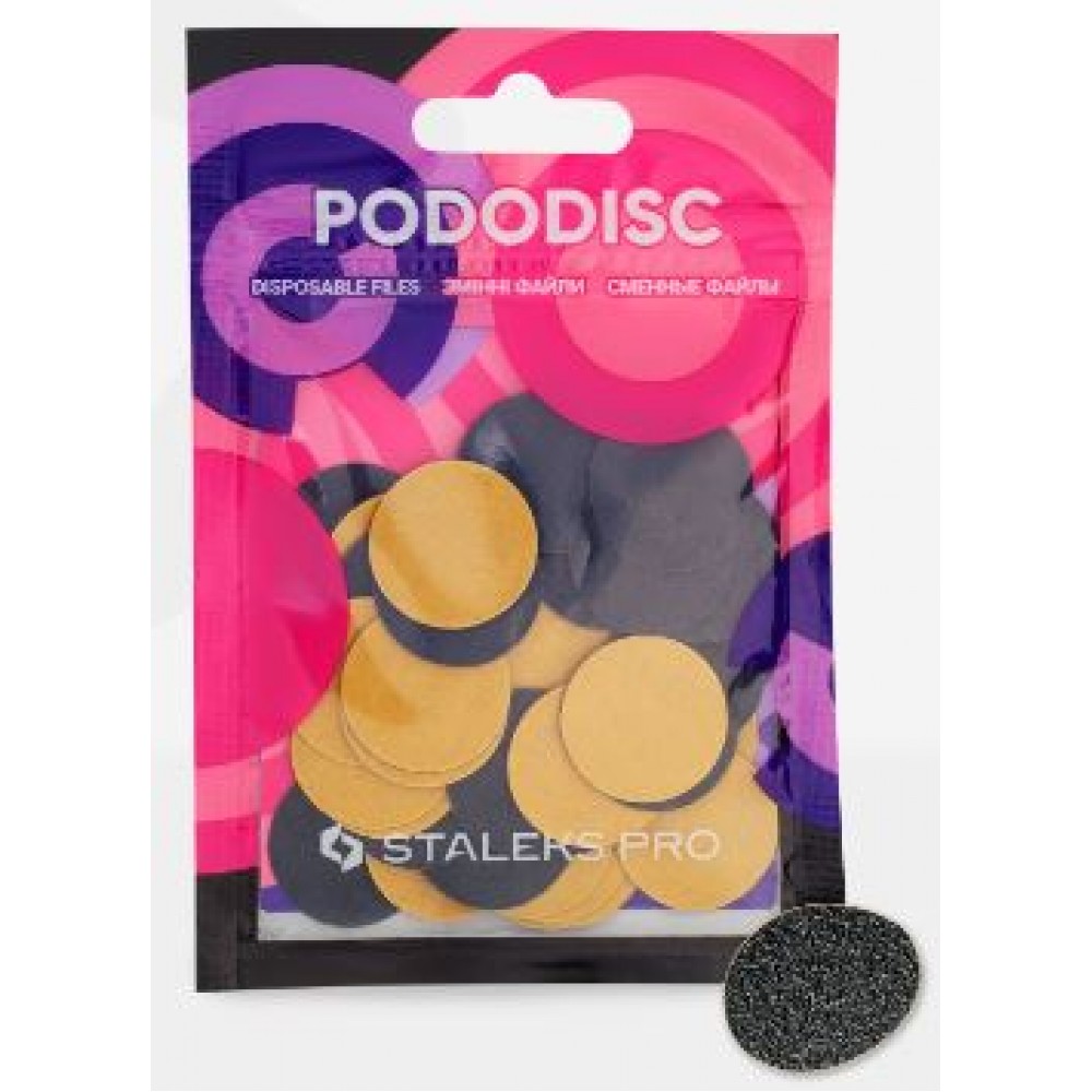 Ανταλλακτικοί Δίσκοι Πεντικιούρ Staleks Refill Pads For Pedicure (PODODISC) M 20mm, 80 GRIT, 50Τμχ.