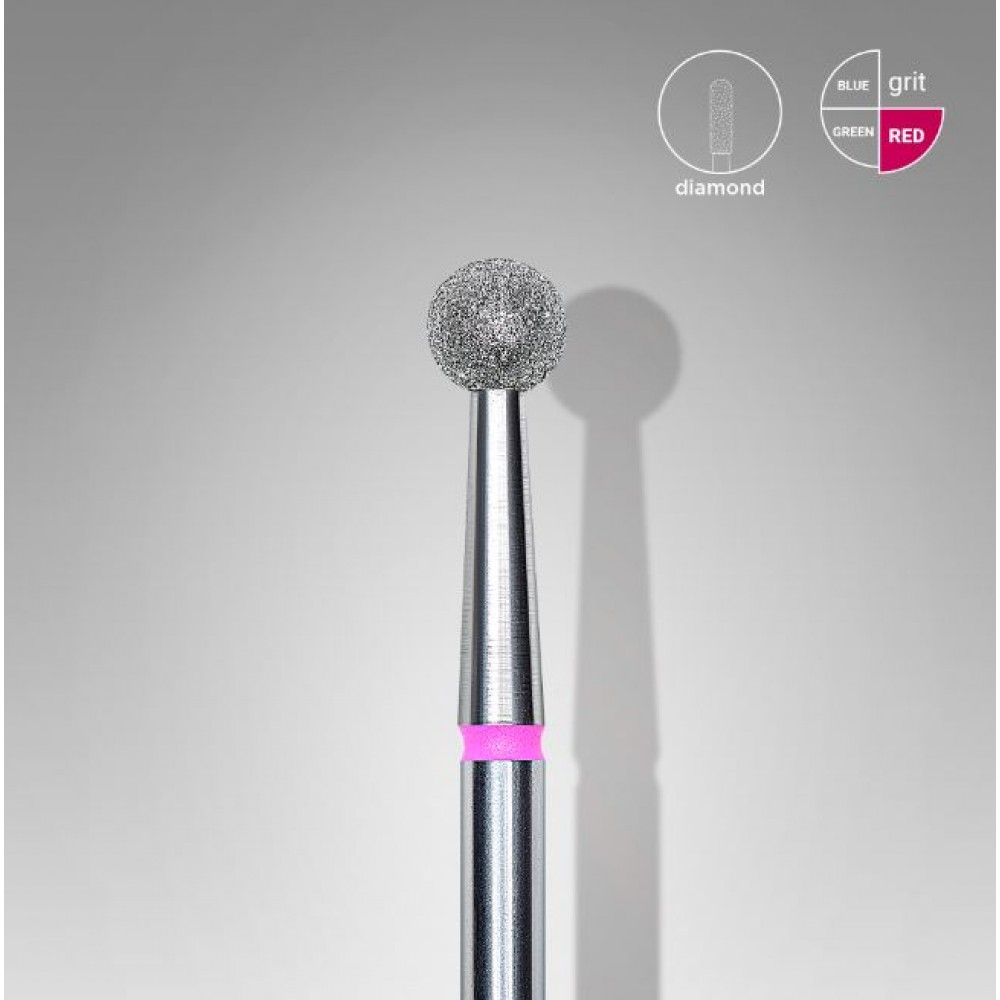 St Staleks Pro Φρέζα Επωνυχίων Ball Κόκκινη 4mm FA01R040