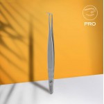 Staleks Professional eyelash tweezers Expert 40 Type 2 (L-shaped,70')