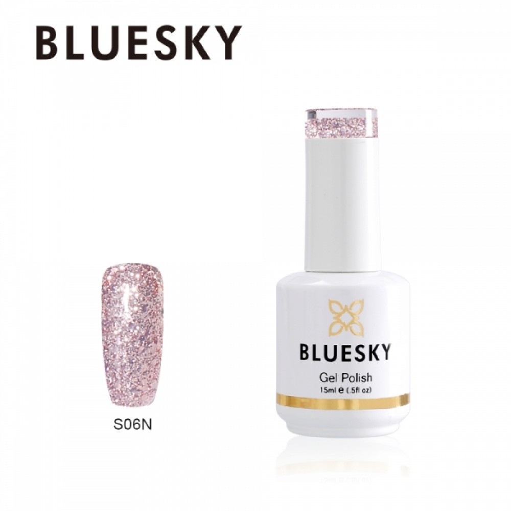 Bluesky Ημιμόνιμο Βερνίκι Νυχιών Sparkling S06N ,15ml Bluesky Ημιμόνιμο Βερνίκι Νυχιών Sparkling S06N ,15ml