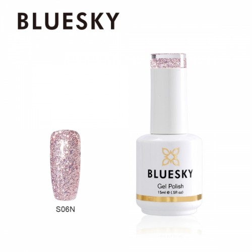 Bluesky Ημιμόνιμο Βερνίκι Νυχιών Sparkling S06N ,15ml