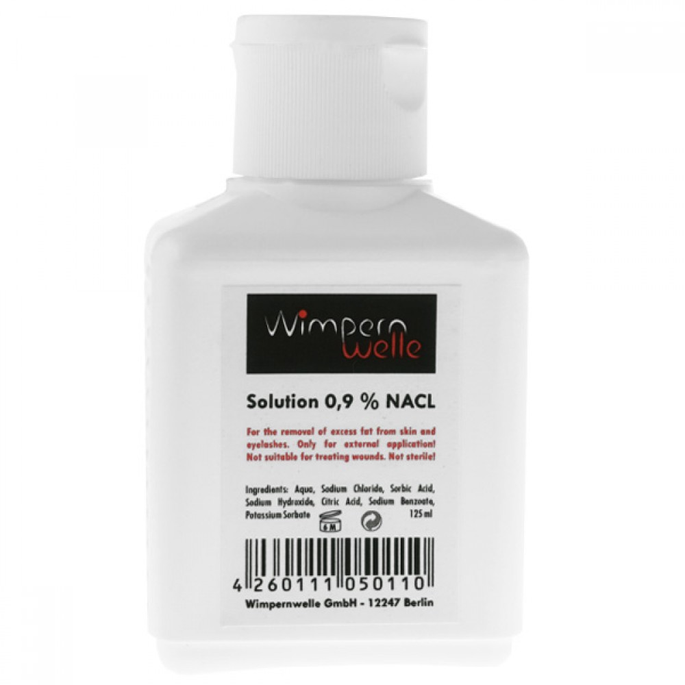 Wimpernwelle Solution Chloride Nacl 0,9% ( Χλωριούχο Νάτριο) 125ml (W10330)