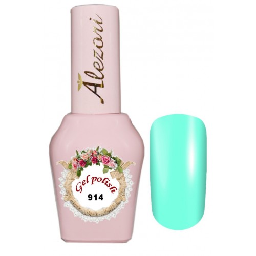 Alezori Ημιμόνιμο Βερνίκι Νυχιών Gel Polish №914 Aqua Ανοιχτό Παστέλ ,15ml *